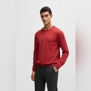 BOSS Slim Fit Sweater in Marino Wool